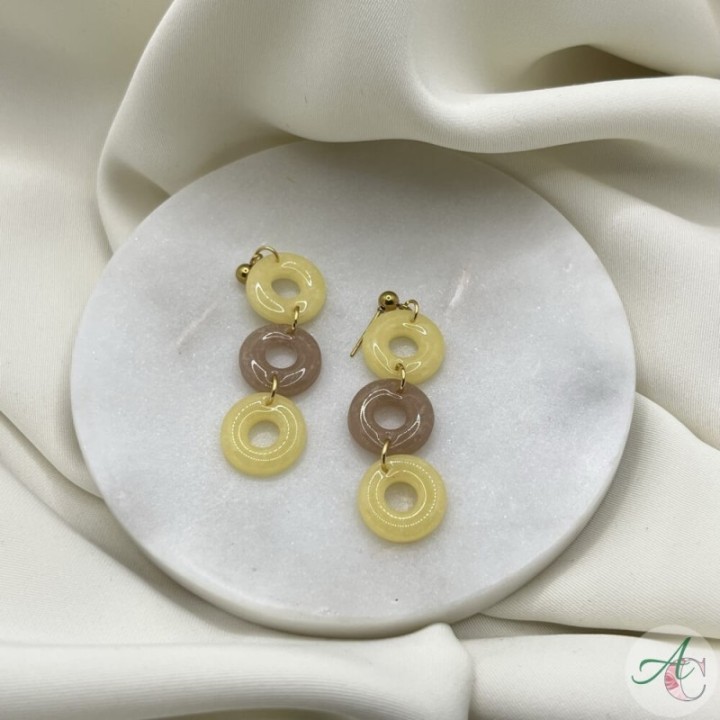 Bucles Amarillo y marrón